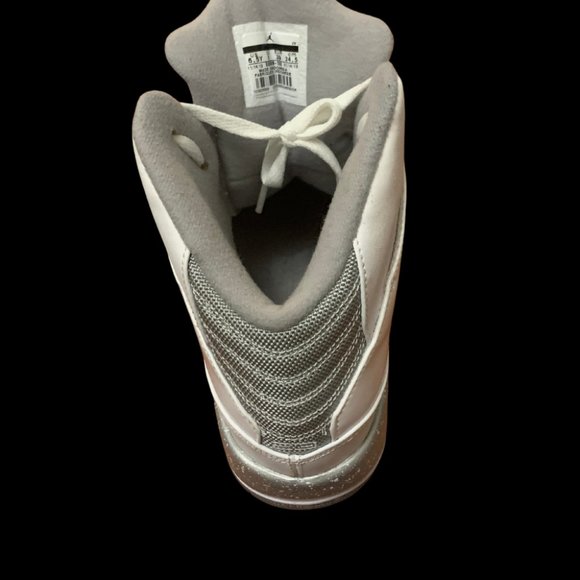 Nike Air Jordan Sc-1 White Metallic Silver 538699-100 YOUTH Size 6.5 - Picture 5 of 6